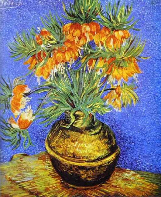 Vincent Van Gogh Crown Imperial Fritillaries in Copper Vase china oil painting image